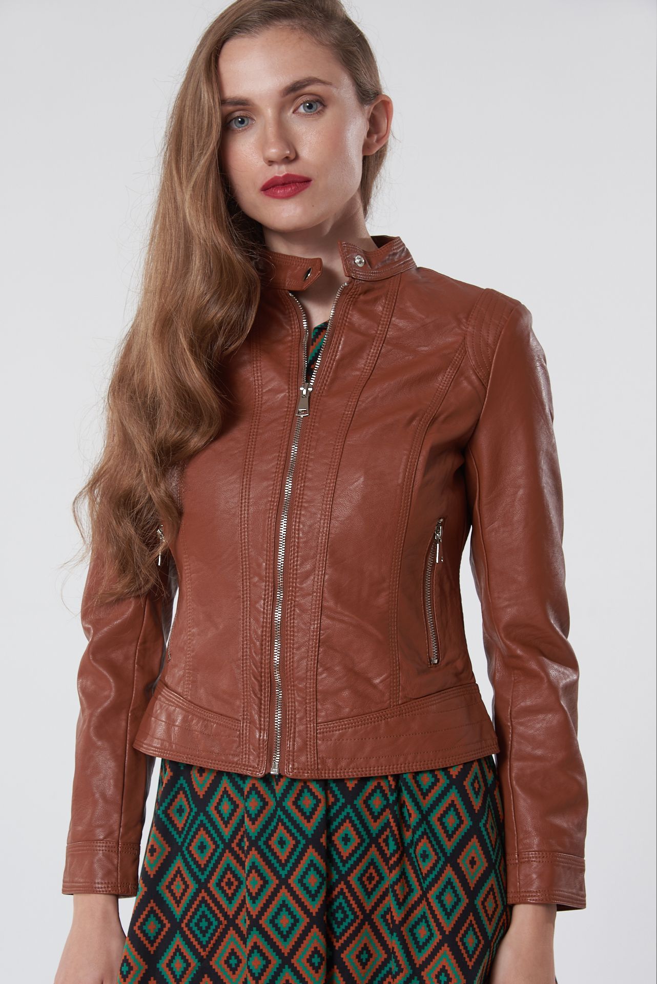 Eco leather τζακετ